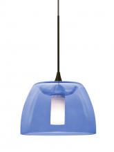 Besa Lighting 1XT-SPURBL-BR - Besa Spur Cord Pendant, Blue, Bronze Finish, 1x35W MAX GY6.35 Base