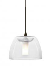 Besa Lighting 1XT-SPURCL-BR - Besa Spur Cord Pendant, Clear, Bronze Finish, 1x35W MAX GY6.35 Base