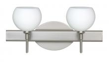 Besa Lighting 2SW-565807-LED-SN - Besa Wall Palla 5 Satin Nickel Opal Matte 2x5W LED