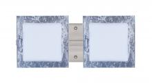 Besa Lighting 2WS-7735SF-LED-SN - Besa Wall Alex Satin Nickel Opal/Silver Foil 2x5W LED