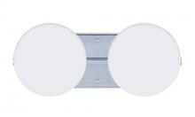 Besa Lighting 2WS-773807-LED-CR - Besa Wall Ciro Chrome Opal Matte 2x5W LED