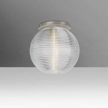 Besa Lighting 461600C-SN - Besa Kristall 8 Ceiling, Clear, Satin Nickel Finish, 1x60W MAX Medium base
