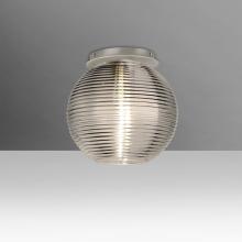 Besa Lighting 461602C-SN - Besa Kristall 8 Ceiling, Smoke, Satin Nickel Finish, 1x60W MAX Medium base