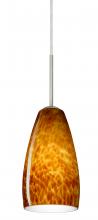 Besa Lighting B-150918-MED-SN - Besa Chrissy Pendant For Multiport Canopy Satin Nickel Amber Cloud 1x50W B10 Medium Base