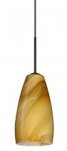Besa Lighting B-1509HN-BR - Besa Chrissy Pendant For Multiport Canopy Bronze Honey 1x50W E12 base