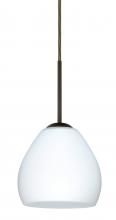 Besa Lighting B-412207-BR - Besa Bolla Pendant For Multiport Canopy Bronze Opal Matte 1x50W E12 base