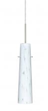 Besa Lighting B-567419-SN - Besa Camino Pendant For Multiport Canopy Satin Nickel Carrera 1x40W E12 base