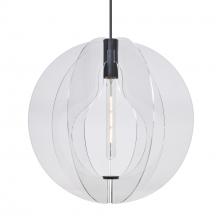 Besa Lighting J-BENITOGL-EDIL-BK - Besa Pendant For Multiport Canopy, Globe, Black Finish, 1x4W LED Filament
