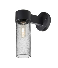 Besa Lighting JUNI10CL-WALL-EDIL-BK - Besa, Juni 10 Outdoor Sconce, Clear Bubble, Black Finish, 1x4W LED Filament