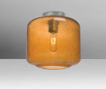Besa Lighting NILES10AMC-SN - Besa Niles 10 Ceiling, Amber Bubble, Satin Nickel Finish, 1x60W T10