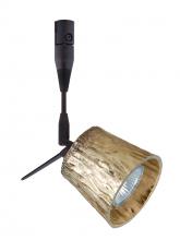 Besa Lighting RSP-5145GF-18-BR - Besa Spotlight With 18" Stem Nico 3 Bronze Stone Gold Foil 1x50W Bipin MR16