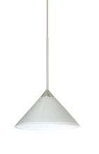 Besa Lighting RXP-282453-SN - Besa Pendant Kona Satin Nickel White Starpoint 1x50W MAX GY6.35 Base