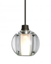 Besa Lighting RXP-BOCA5CL-BR - Besa, Boca 5 Cord Pendant, Clear, Bronze Finish, 1x35W MAX GY6.35 Base