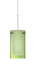 Besa Lighting RXP-L44007-SN - Besa Pendant Pahu 4 Satin Nickel Transparent Olive/Opal 1x35W MAX GY6.35 Base