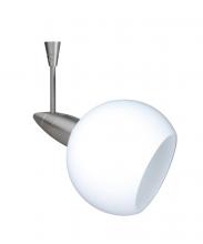 Besa Lighting SP-155907-06-SN - Besa Spotlight With 6" Stem Palla 3 Satin Nickel Opal Matte 1x35W Bipin MR11