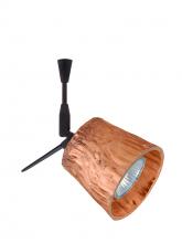 Besa Lighting SP-5145CF-06-BR - Besa Spotlight With 6" Stem Nico 3 Bronze Stone Copper Foil 1x50W Bipin MR16