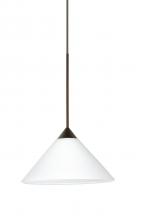 Besa Lighting X-117607-BR - Besa Pendant For Multiport Canopy Kona Bronze White 1x50W MAX GY6.35 Base