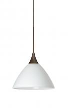 Besa Lighting X-174307-LED-BR - Besa Pendant For Multiport Canopy Domi Bronze White 1x3W LED