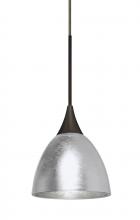 Besa Lighting X-1758SF-BR - Besa Divi Pendant, Silver Foil, Bronze, 1x50W MAX GY6.35