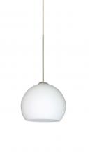 Besa Lighting X-565807-SN - Besa Pendant For Multiport Canopy Palla 5 Satin Nickel Opal Matte 1x50W MAX GY6.35 Base