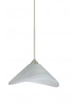 Besa Lighting XP-191352-SN - Besa Pendant Hoppi Satin Nickel Marble 1x50W MAX GY6.35 Base