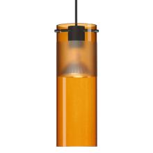 Besa Lighting XP-6527EG-BK - Besa Pendant Scope 7, Black Finish, Armagnac/Frost 1x50W MAX GY6.35 Base MR16