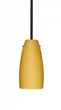 Besa Lighting 1TT-1512VM-LED-BR - Besa Tao 10 LED Stem Pendant Vanilla Matte Bronze 1x9W LED