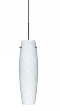 Besa Lighting 1XC-412119-LED-BR - Besa Stilo 11 Pendant, Carrera, Bronze, 1x9W LED
