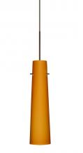 Besa Lighting 1XC-567480-LED-BR - Besa Camino Pendant Bronze Amber Matte 1x50W MAX GY6.35 Base
