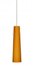 Besa Lighting XP-567480-SN - Besa Camino Pendant Satin Nickel Amber Matte 1x50W MAX GY6.35 Base