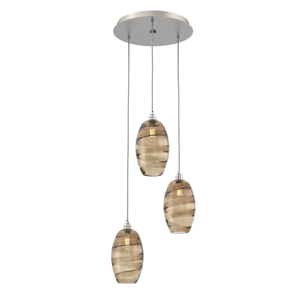 Ellisse Round 3pc Multi-Pendant