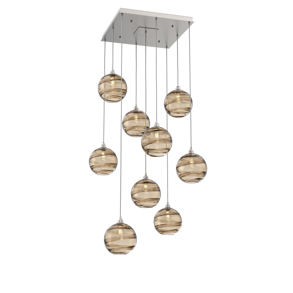 Terra Square 9pc Multi-Pendant