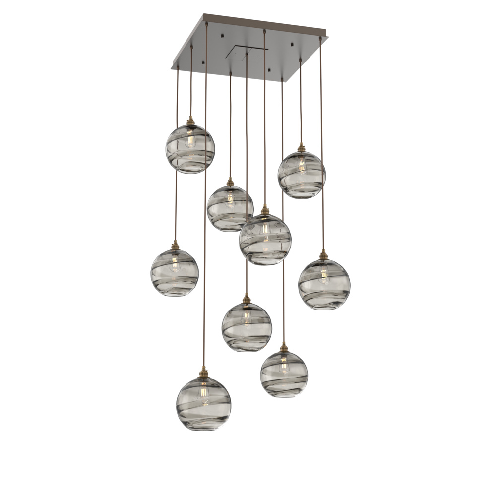 Terra Square 9pc Multi-Pendant