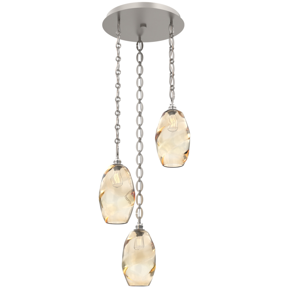 Ellisse Round 3pc Multi-Pendant with Chain