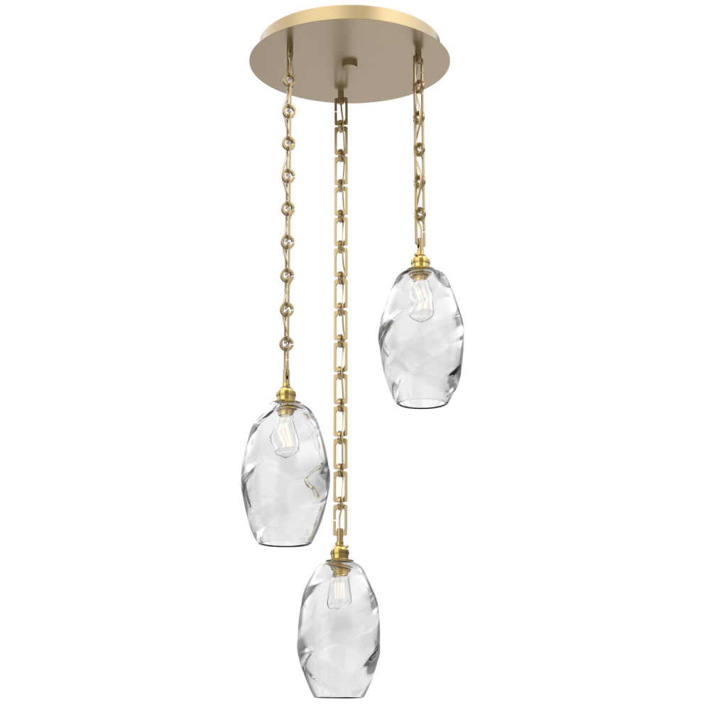 Ellisse Round 3pc Multi-Pendant with Chain