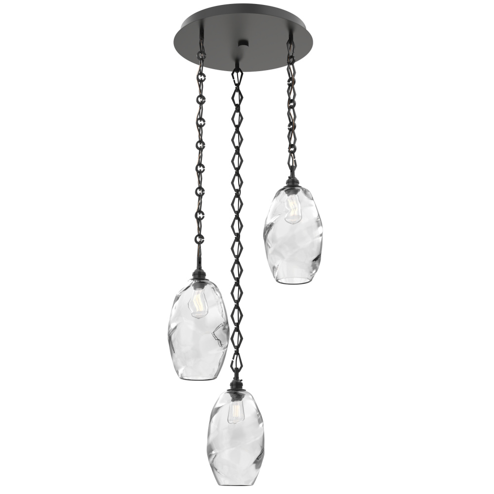 Ellisse Round 3pc Multi-Pendant with Chain