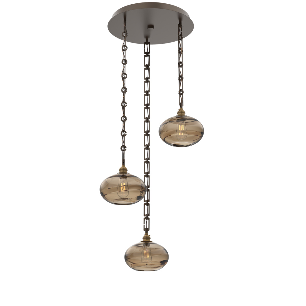 Coppa Round 3pc Multi-Pendant with Chain