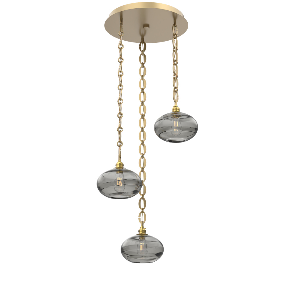 Coppa Round 3pc Multi-Pendant with Chain