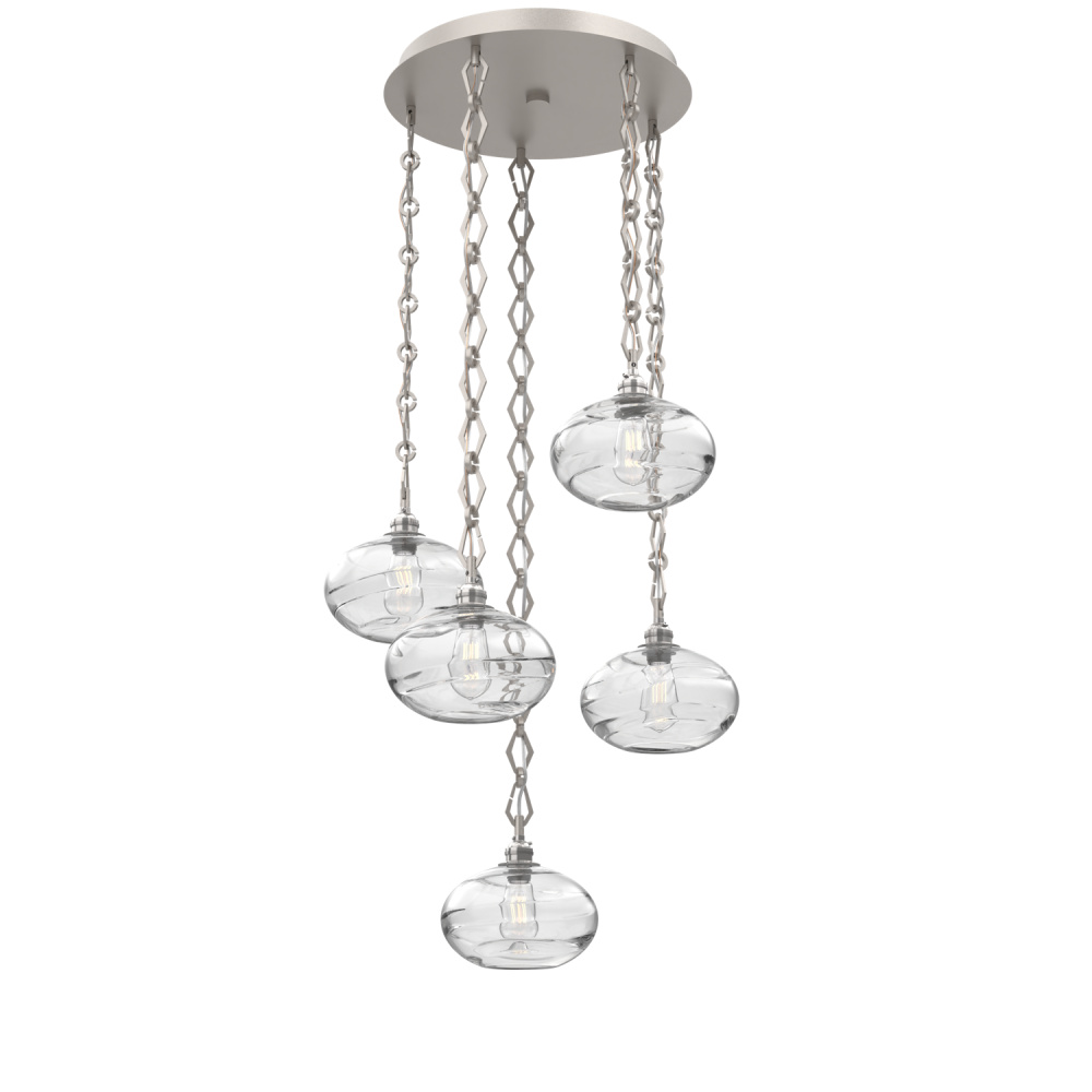 Coppa Round 5pc Multi-Pendant with Chain
