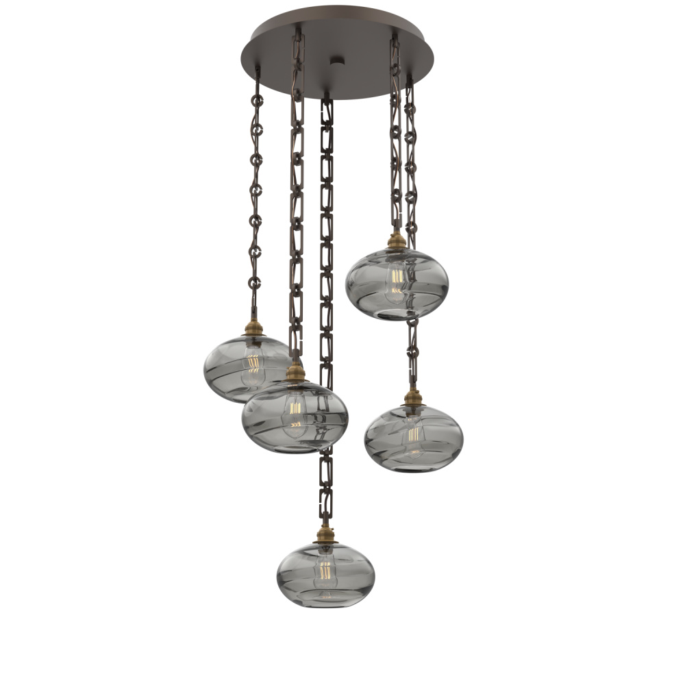 Coppa Round 5pc Multi-Pendant with Chain
