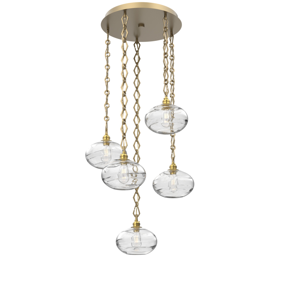 Coppa Round 5pc Multi-Pendant with Chain