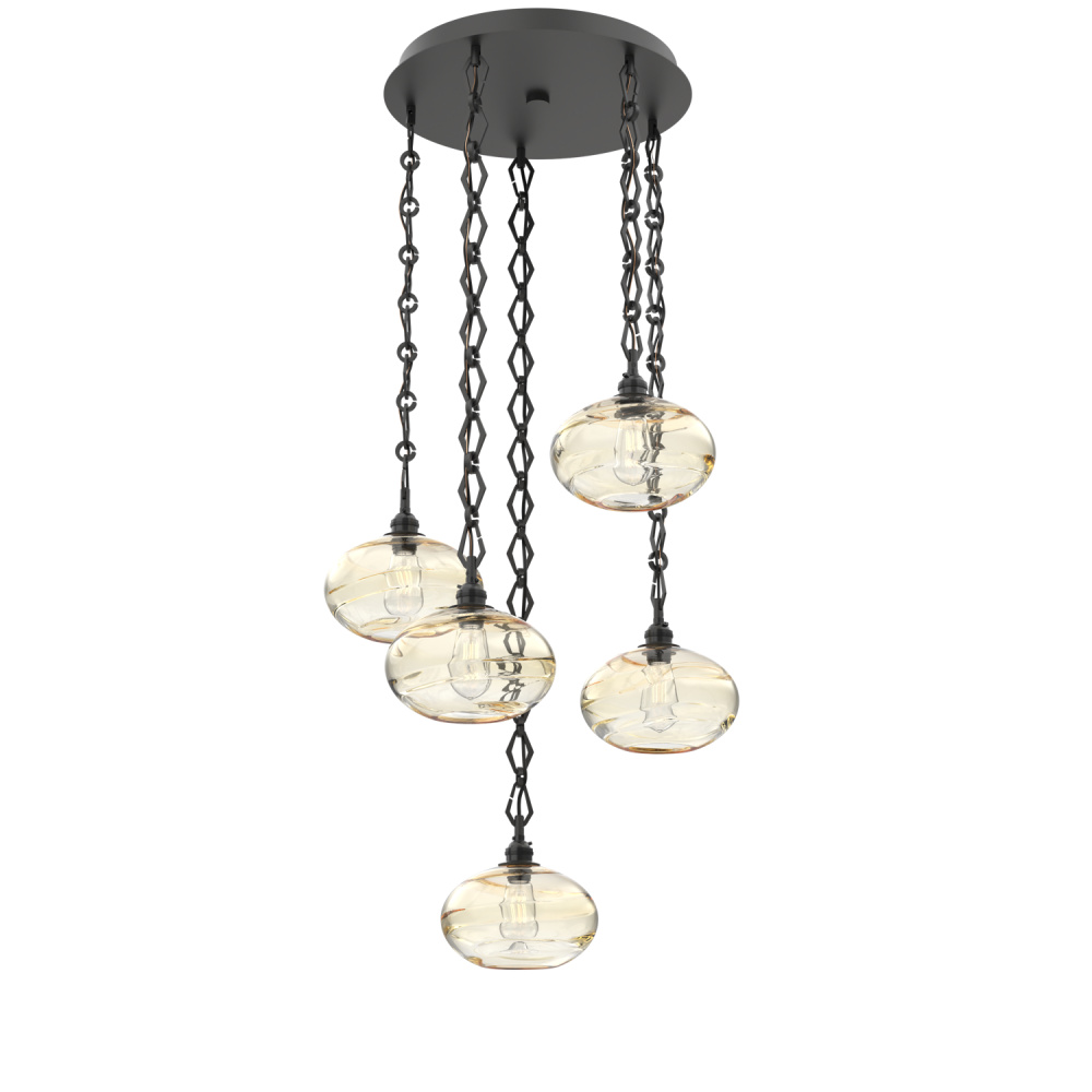Coppa Round 5pc Multi-Pendant with Chain