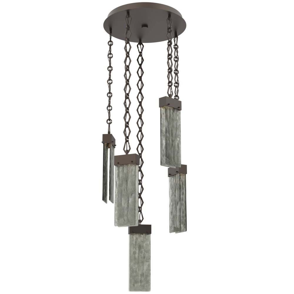 Parallel Round 5pc Multi-Pendant with Chain