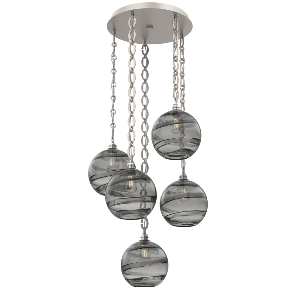 Terra Round 5pc Multi-Pendant with Chain