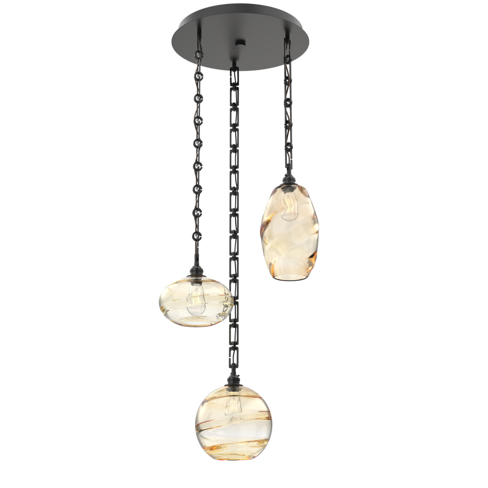 Misto Round 3pc Multi-Pendant with Chain