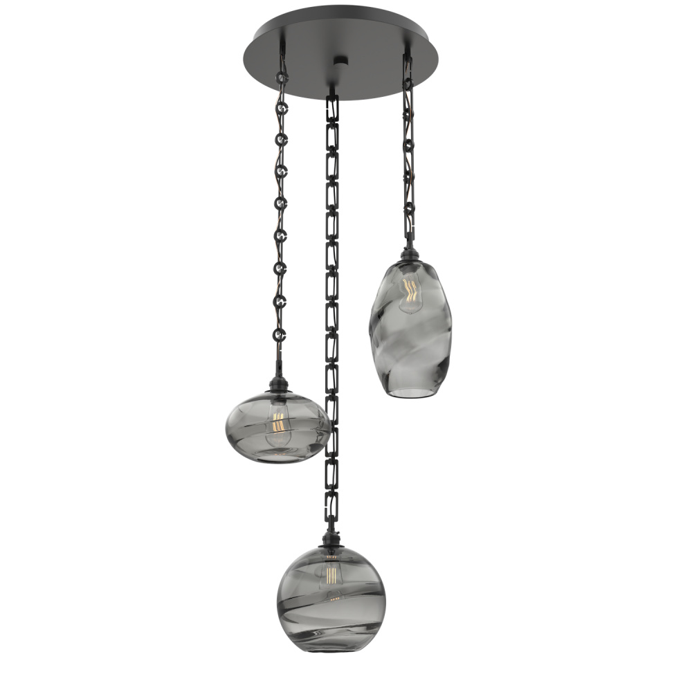 Misto Round 3pc Multi-Pendant with Chain