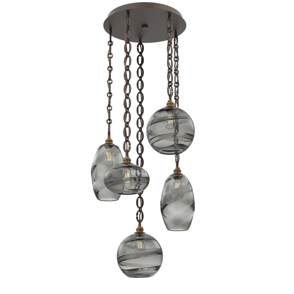Misto Round 5pc Multi-Pendant Chain