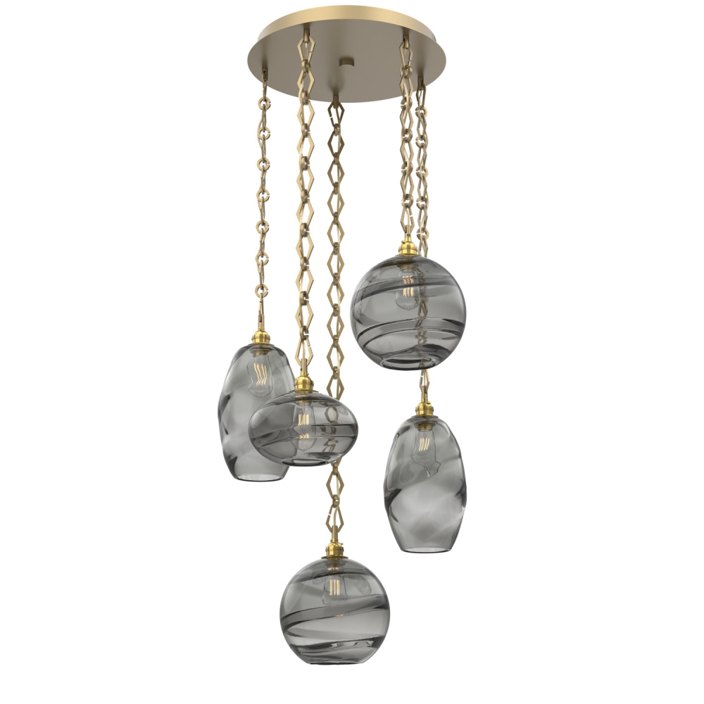 Misto Round 5pc Multi-Pendant Chain