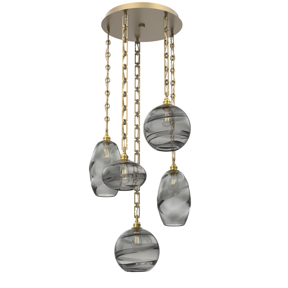 Misto Round 5pc Multi-Pendant with Chain