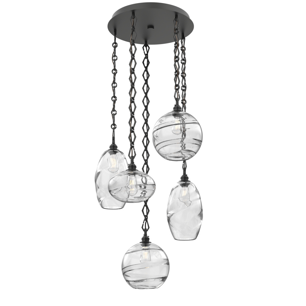 Misto Round 5pc Multi-Pendant with Chain